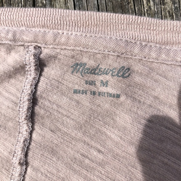 Madewell two-tone crew neck top! - Picture 6 of 6
